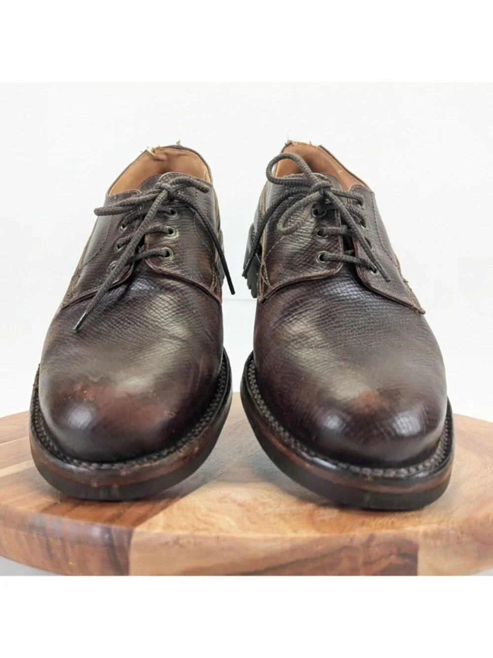 Grenson Victor Men's Size 10.5 G Derby Shoes Lug Sole Leather Dress Shoes